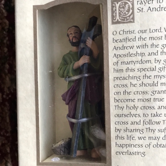 St Andrew- Patron Saint of Fishermen & Sailors Figurine NIB - Picture 5 of 10